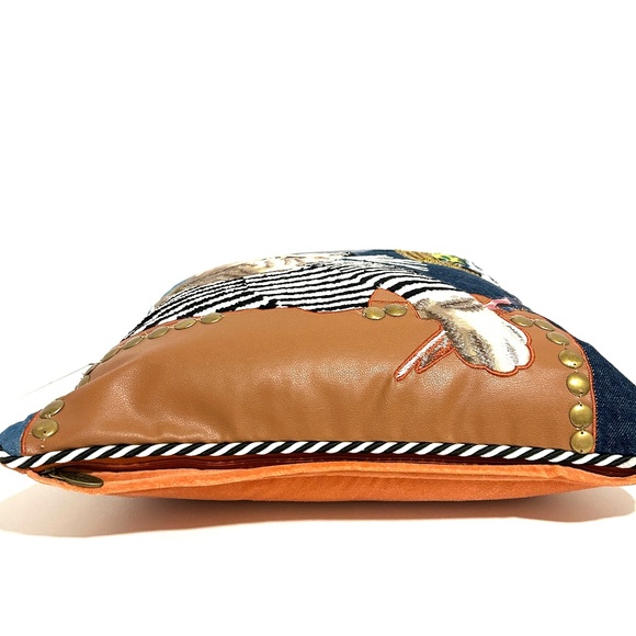 MacKenzie-Childs Pablo Picatsso Cat Throw Pillow - Picture 11 of 11